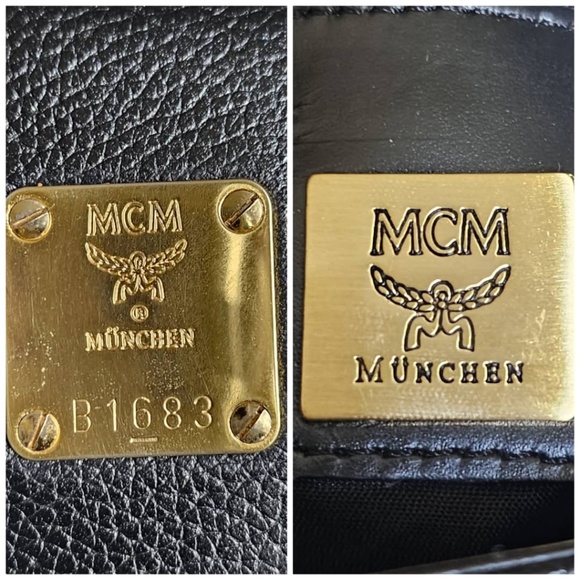 Authentic MCM Saddle Leather Flap Shoulder Bag Black - Picture 4 of 14